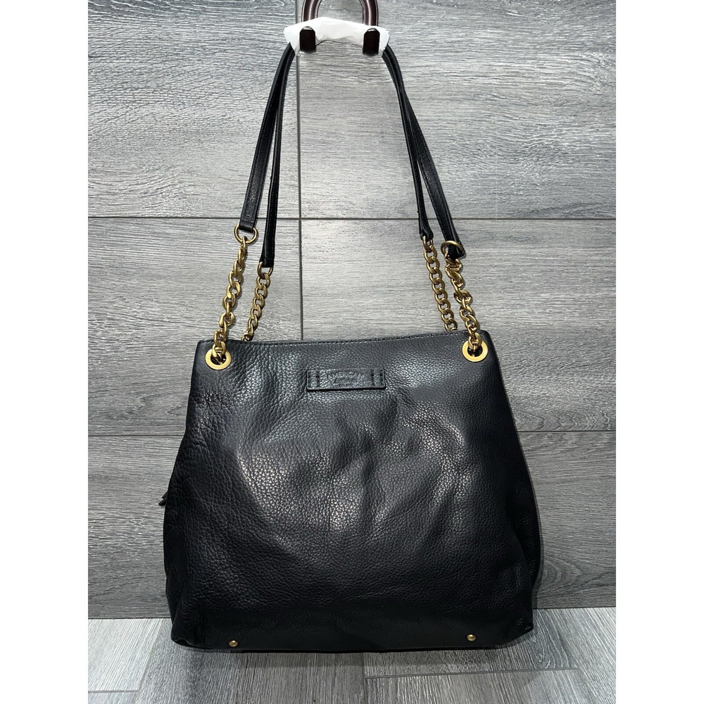 American Leather Co. Brisben Leather Chain Shopper Bag